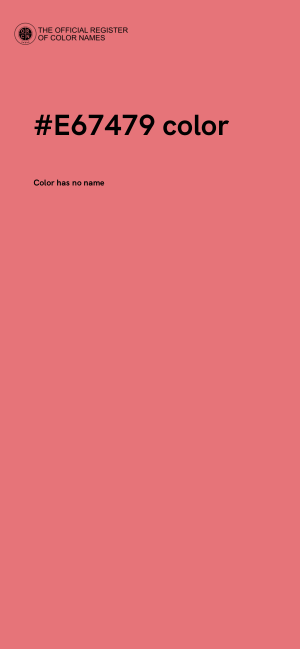 #E67479 color image