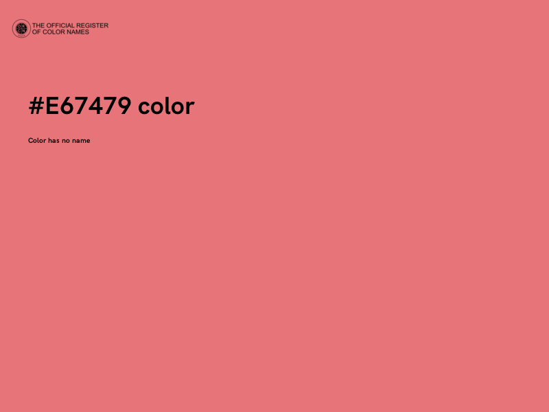 #E67479 color image