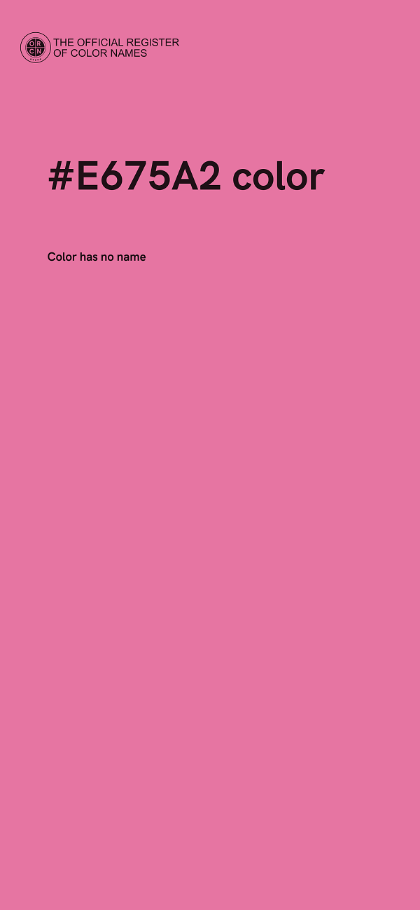 #E675A2 color image