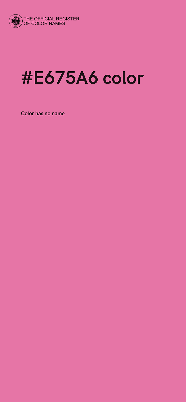 #E675A6 color image