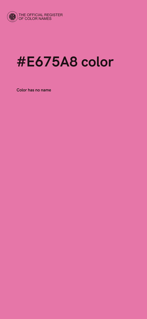 #E675A8 color image