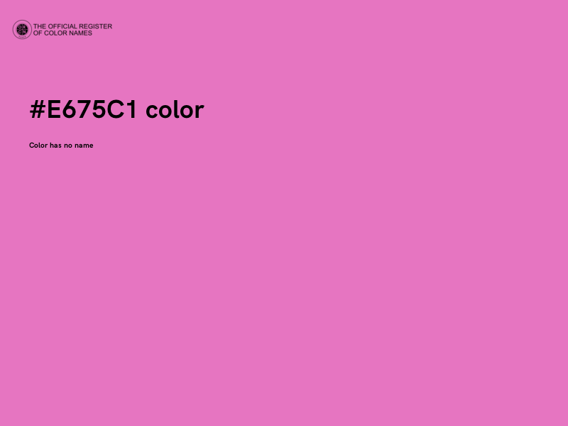 #E675C1 color image