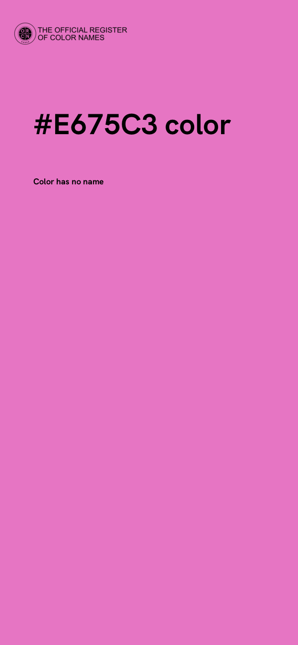 #E675C3 color image