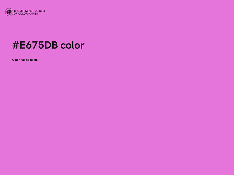 #E675DB color image