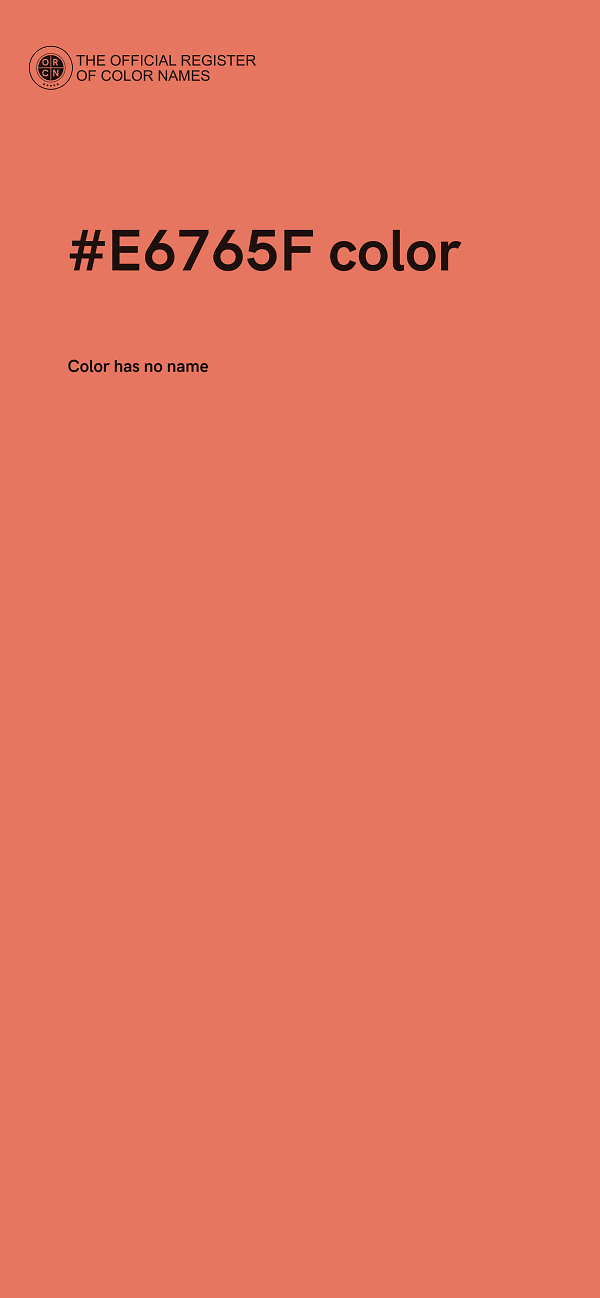 #E6765F color image