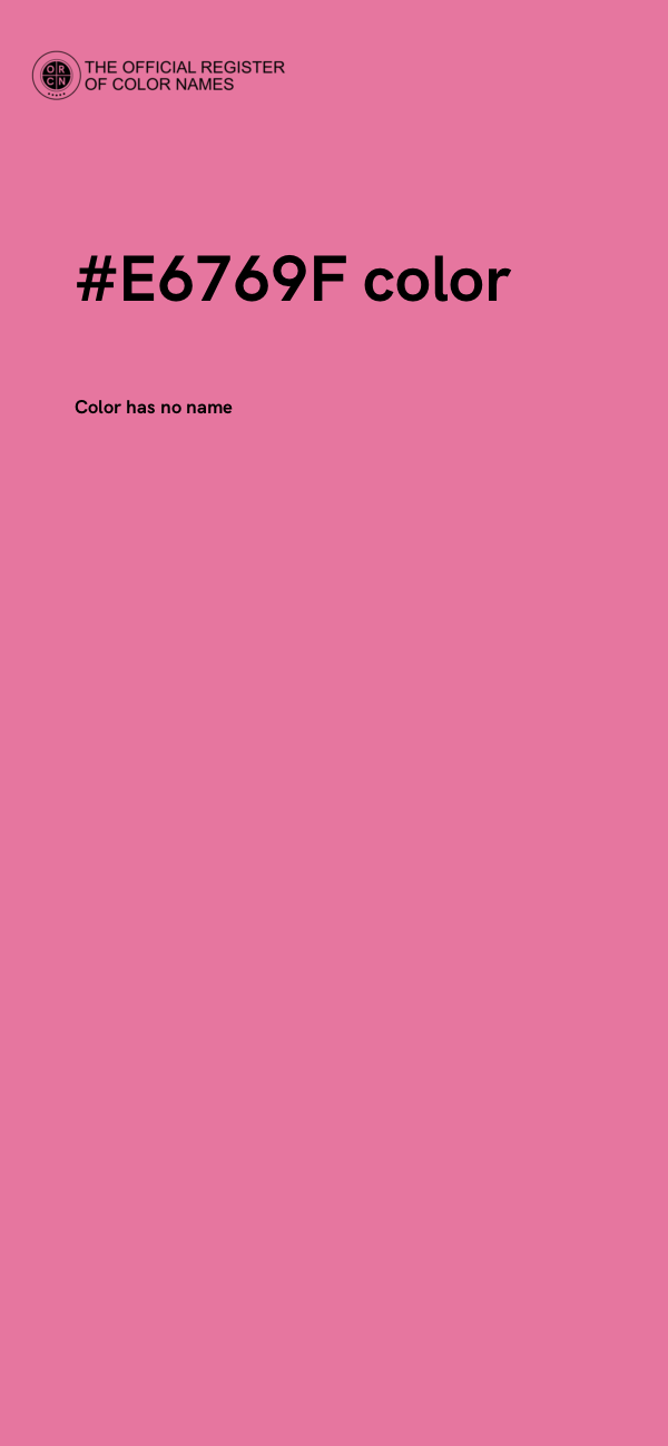 #E6769F color image