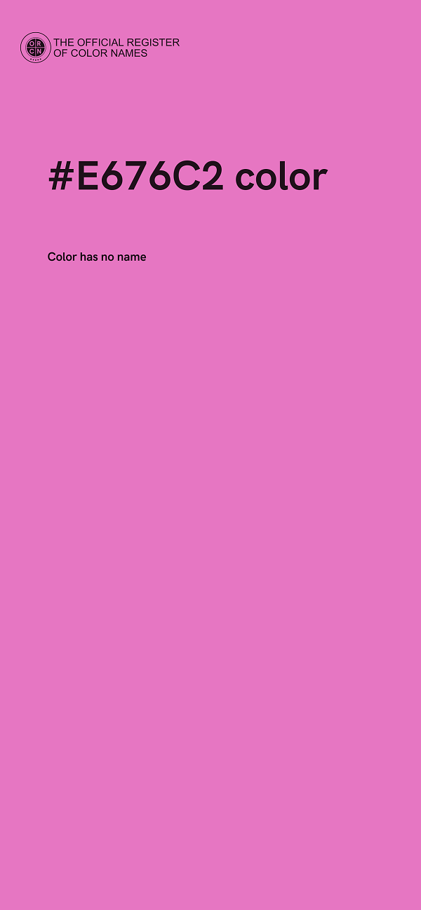 #E676C2 color image