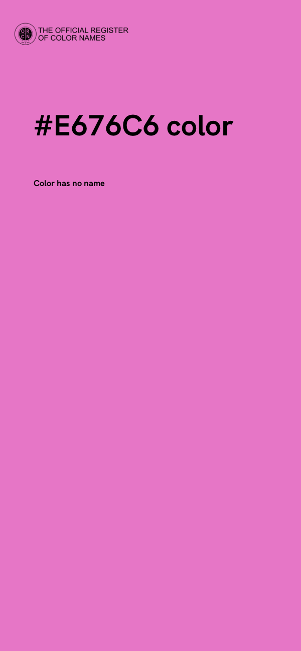#E676C6 color image