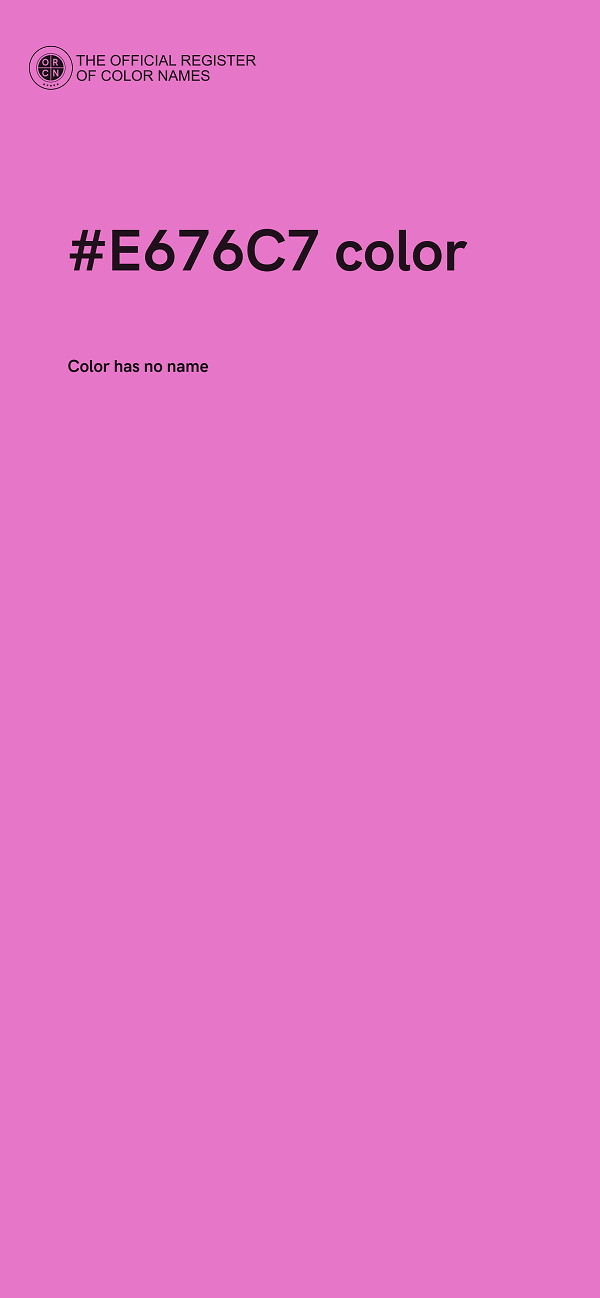 #E676C7 color image