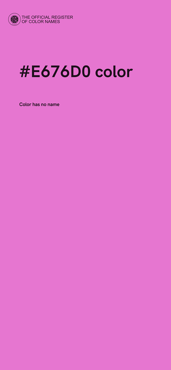 #E676D0 color image