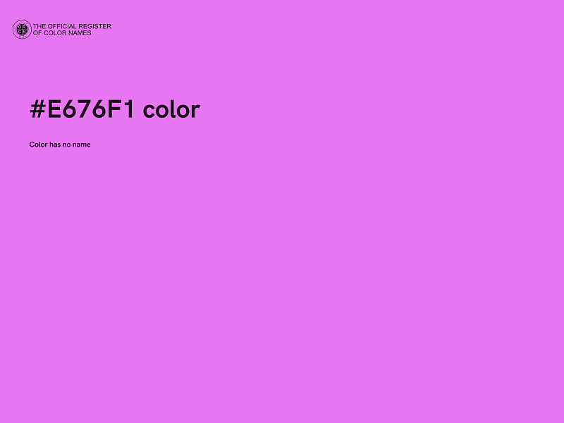 #E676F1 color image