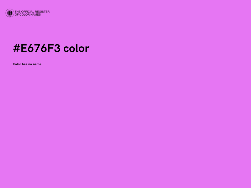 #E676F3 color image