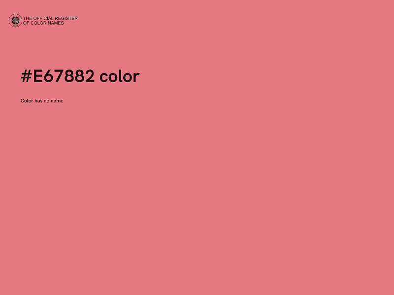 #E67882 color image