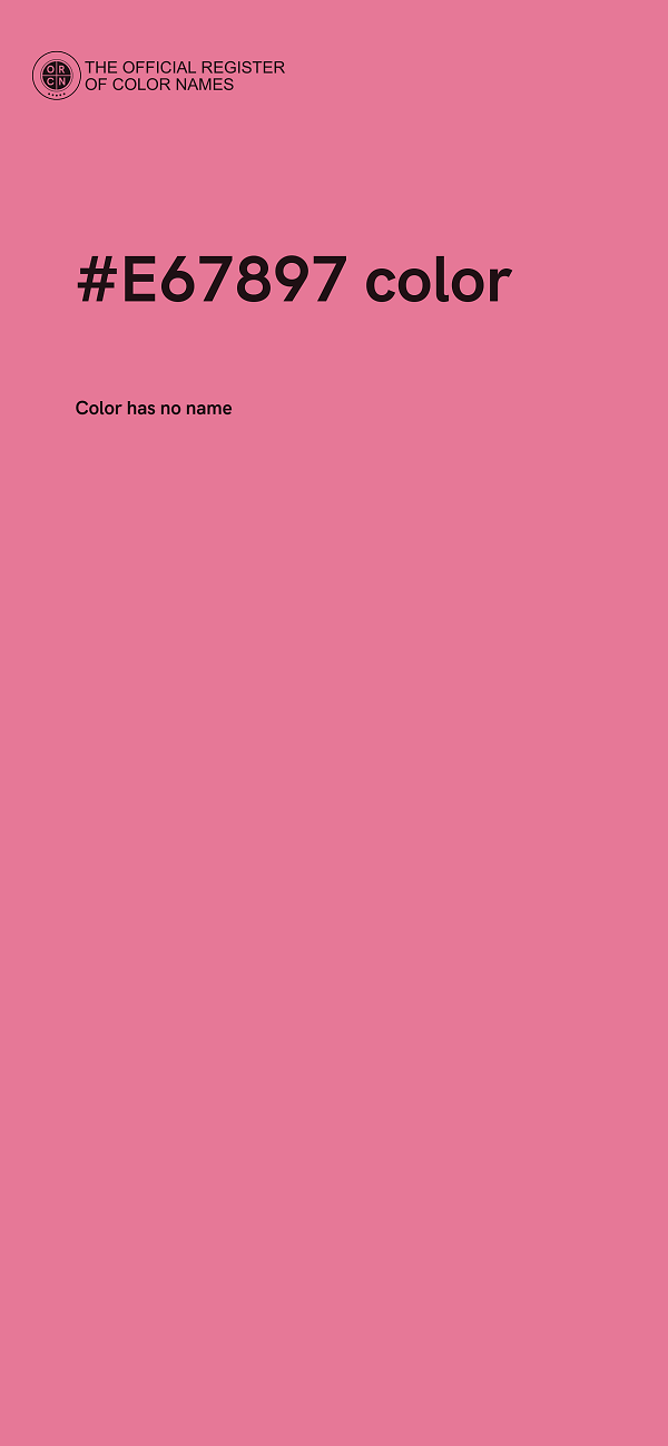 #E67897 color image