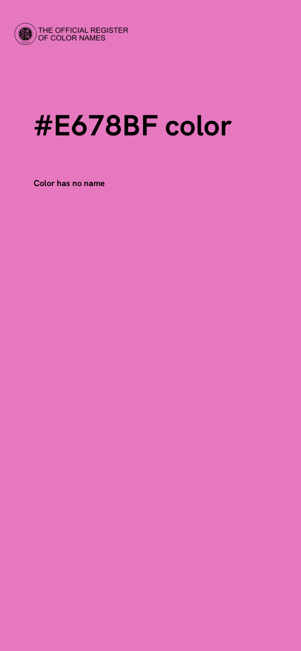 #E678BF color image