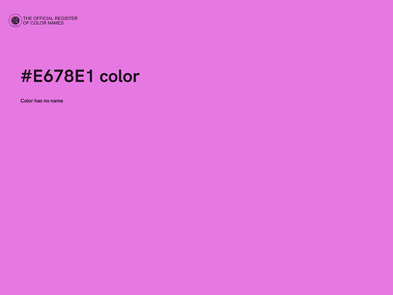 #E678E1 color image