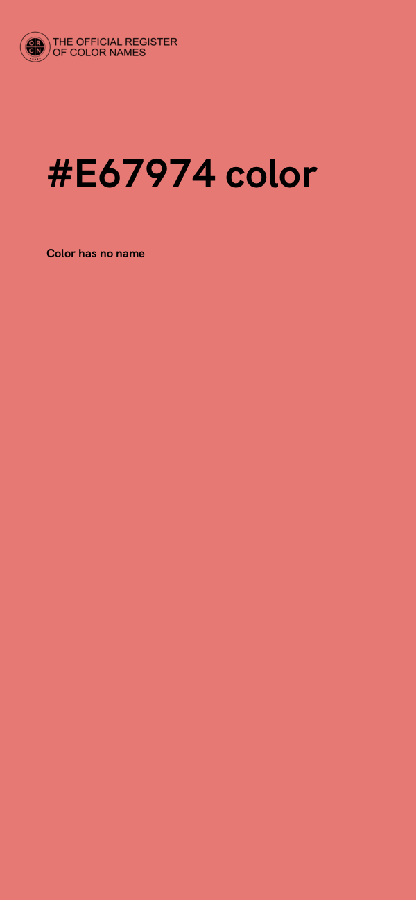 #E67974 color image