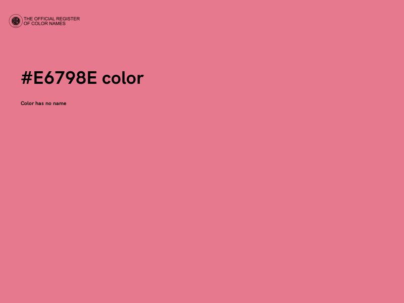 #E6798E color image