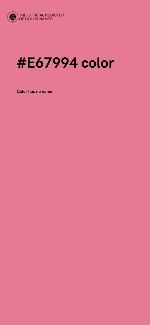 #E67994 color image