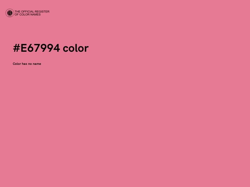 #E67994 color image
