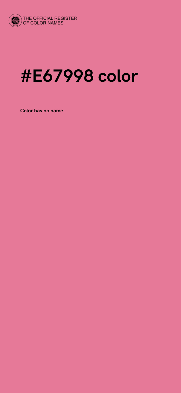 #E67998 color image
