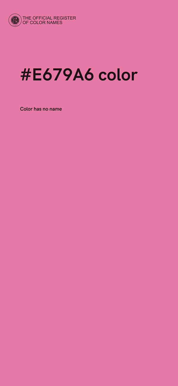 #E679A6 color image