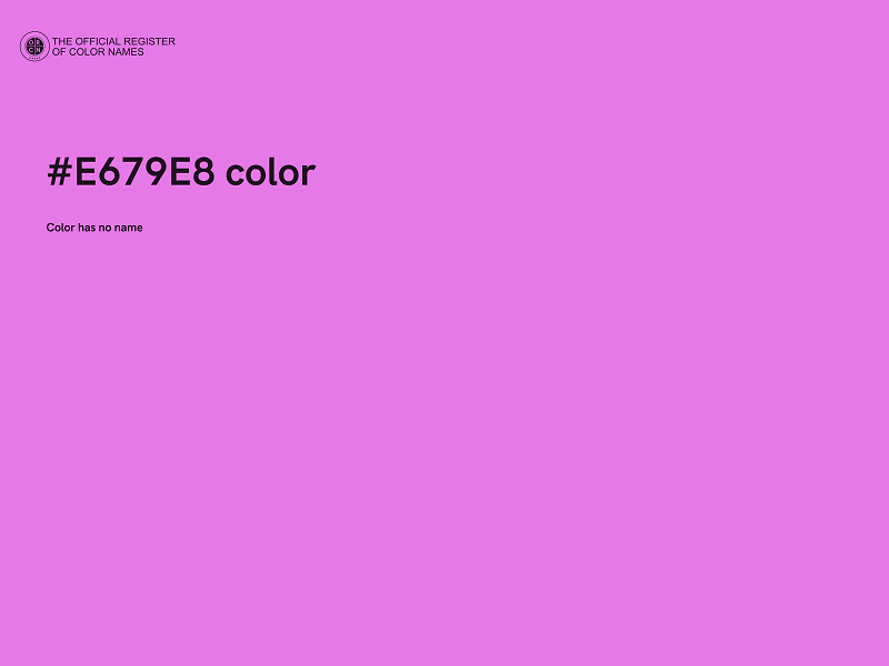 #E679E8 color image