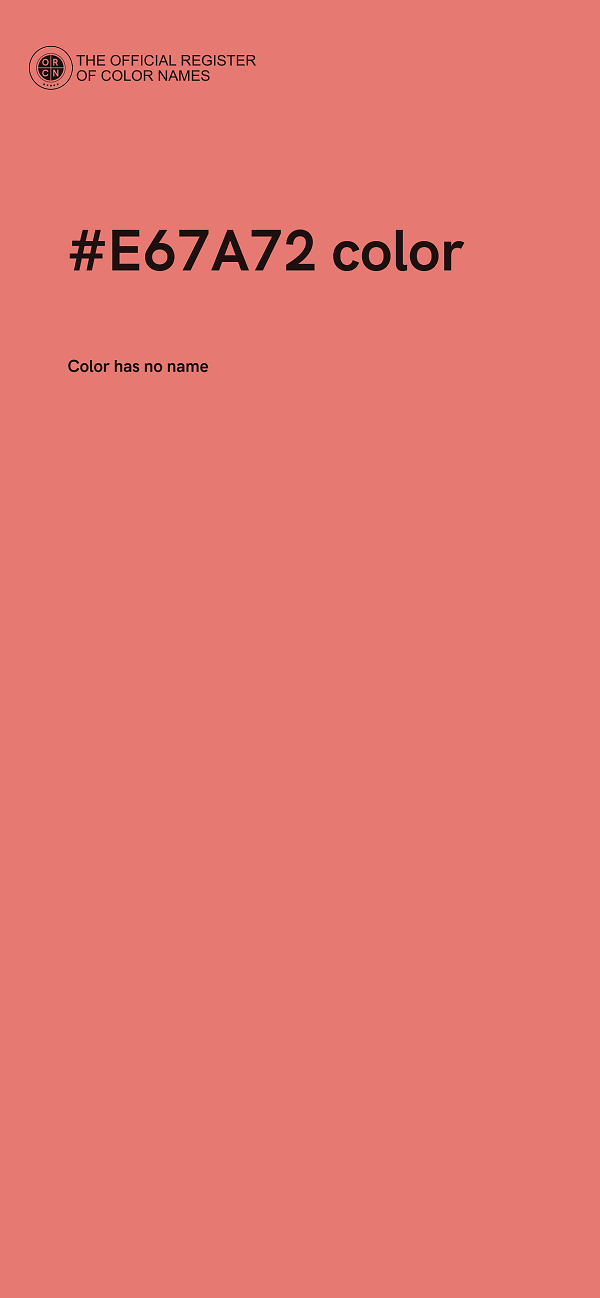 #E67A72 color image