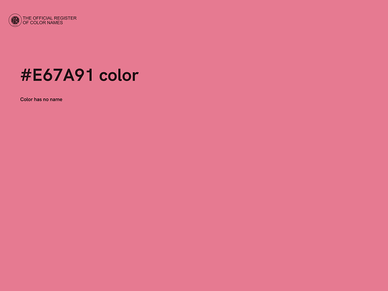 #E67A91 color image