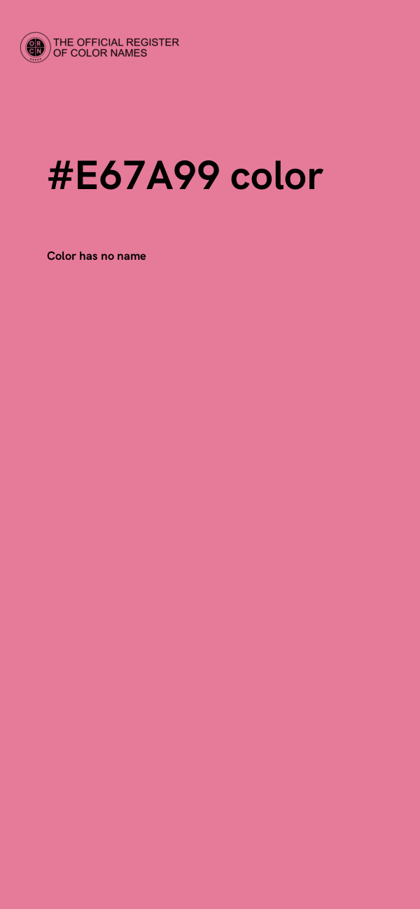 #E67A99 color image