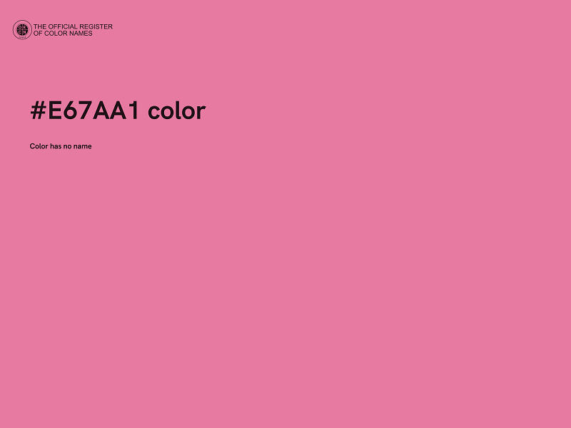 #E67AA1 color image