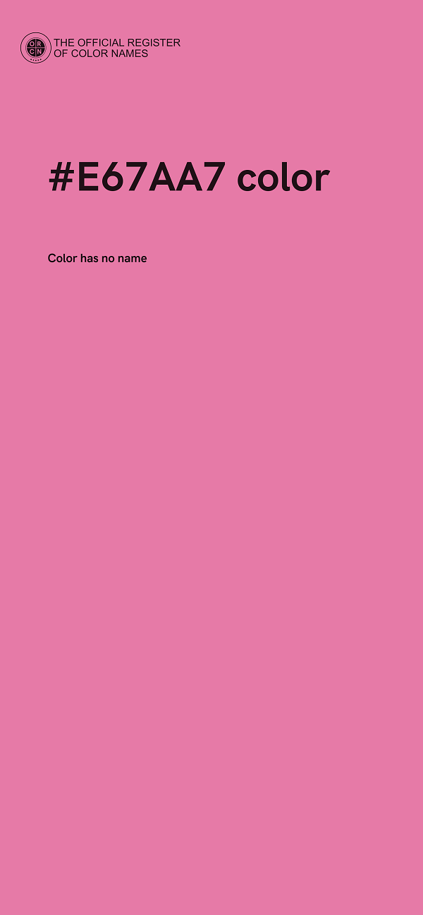 #E67AA7 color image
