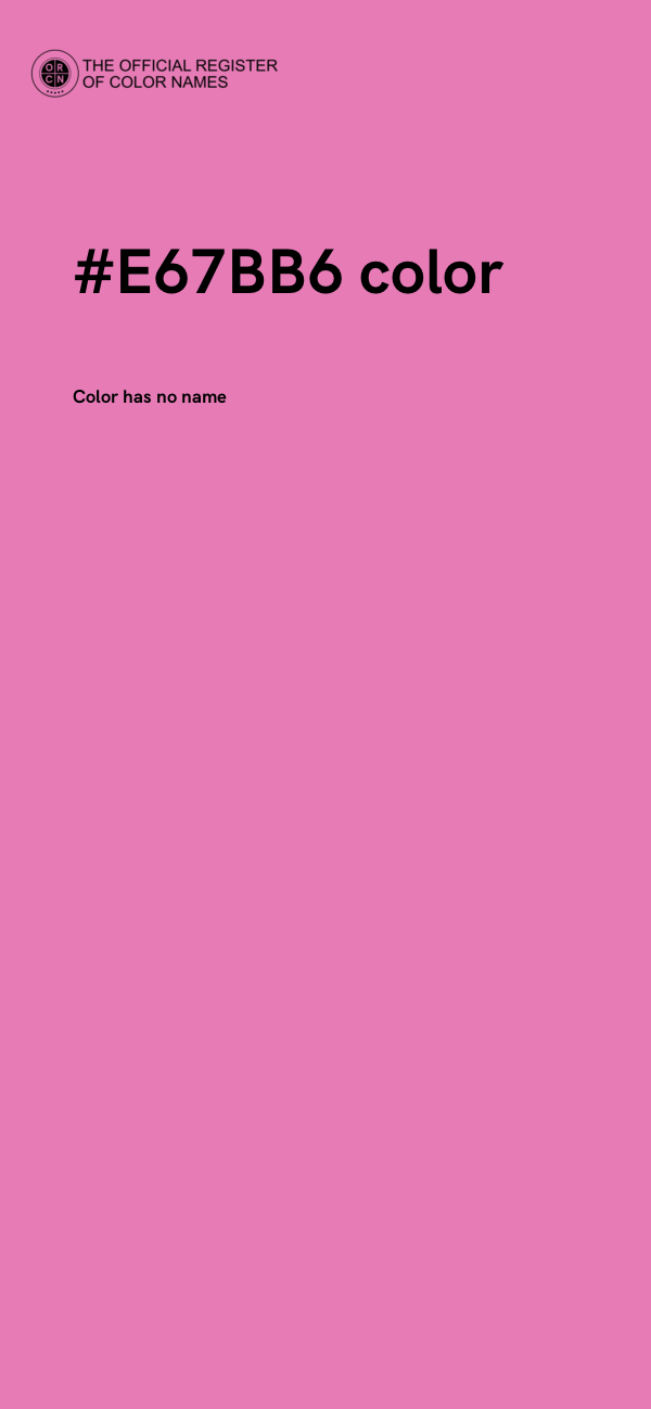 #E67BB6 color image