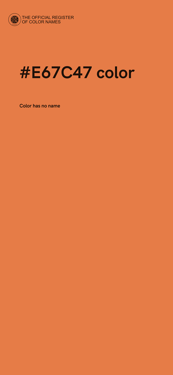 #E67C47 color image