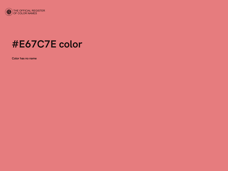 #E67C7E color image