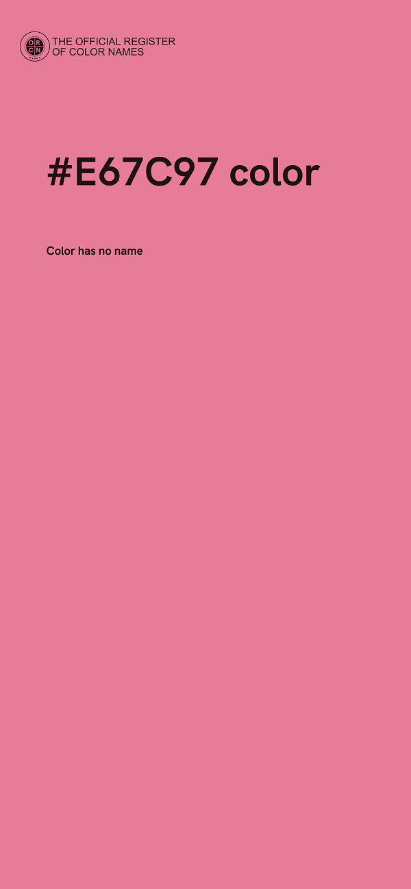 #E67C97 color image