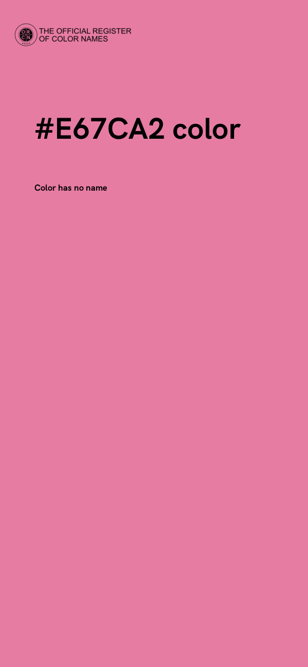 #E67CA2 color image