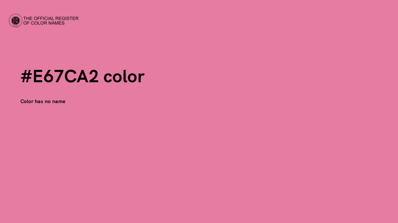 #E67CA2 color image