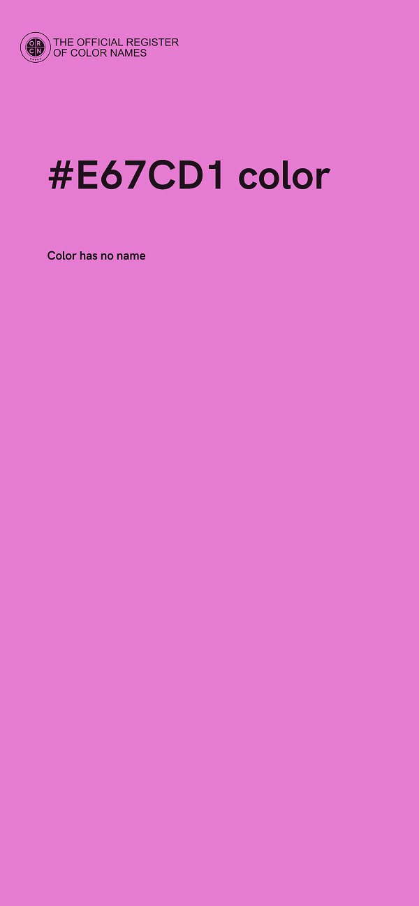 #E67CD1 color image