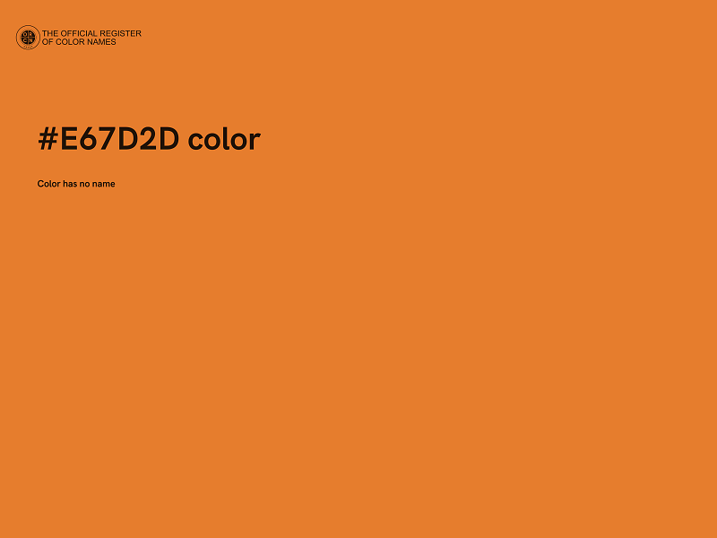 #E67D2D color image