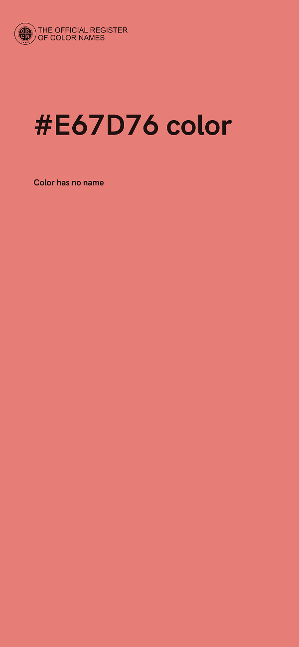 #E67D76 color image
