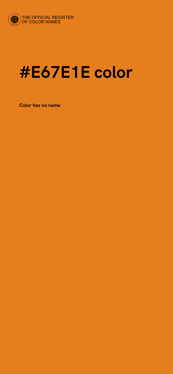 #E67E1E color image