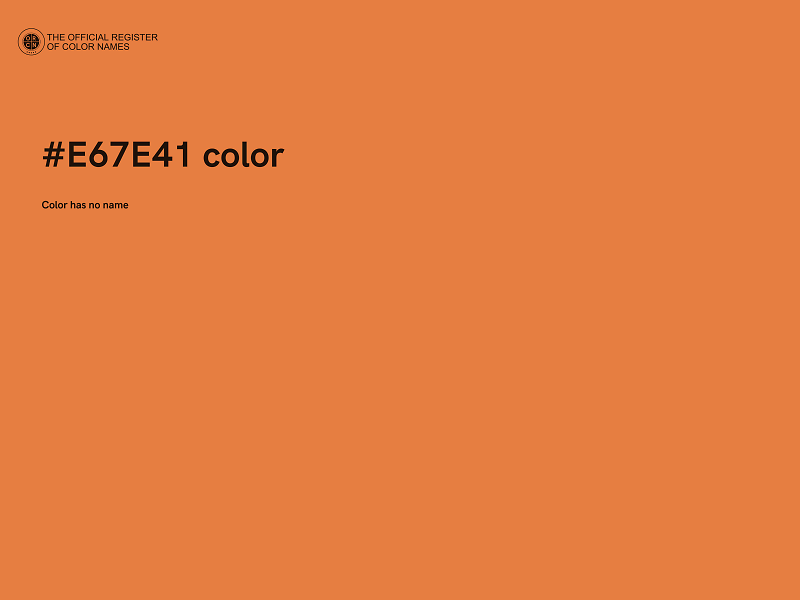 #E67E41 color image