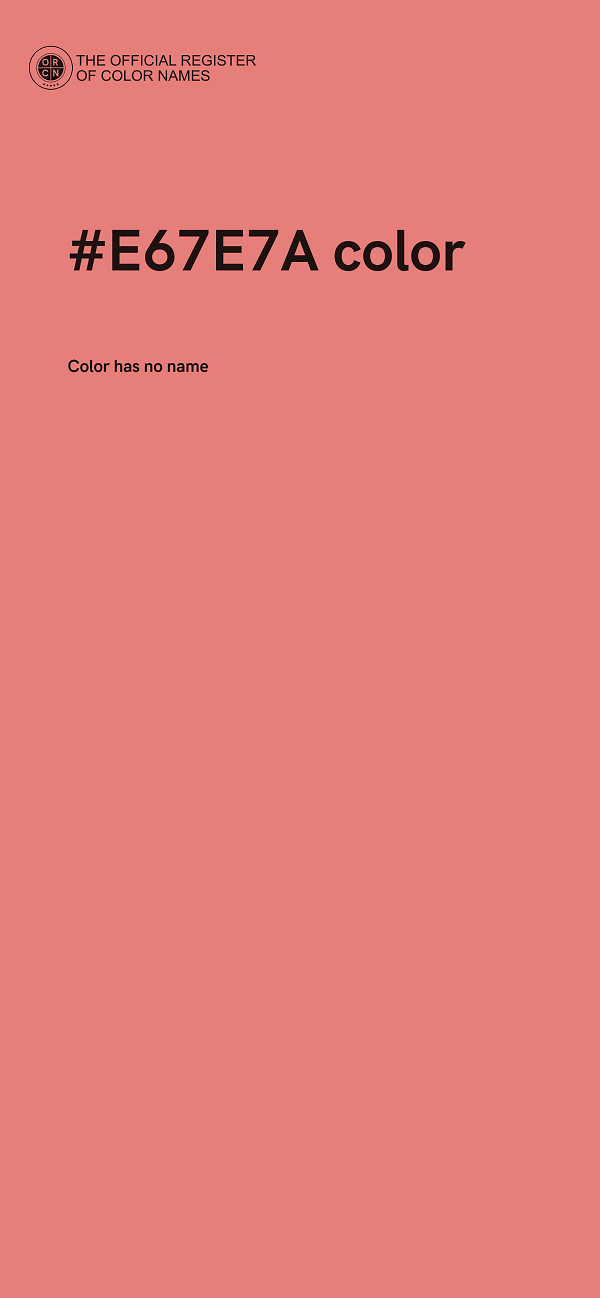 #E67E7A color image