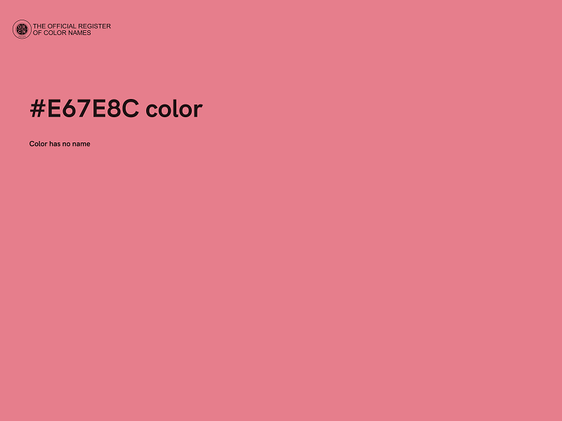 #E67E8C color image