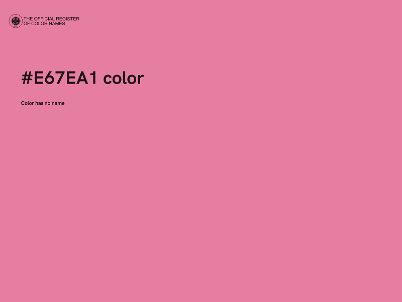 #E67EA1 color image