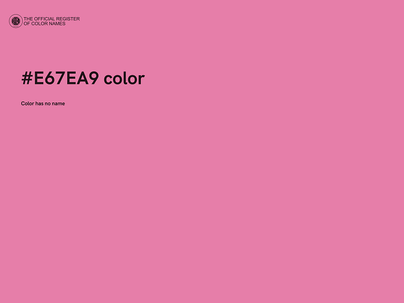 #E67EA9 color image