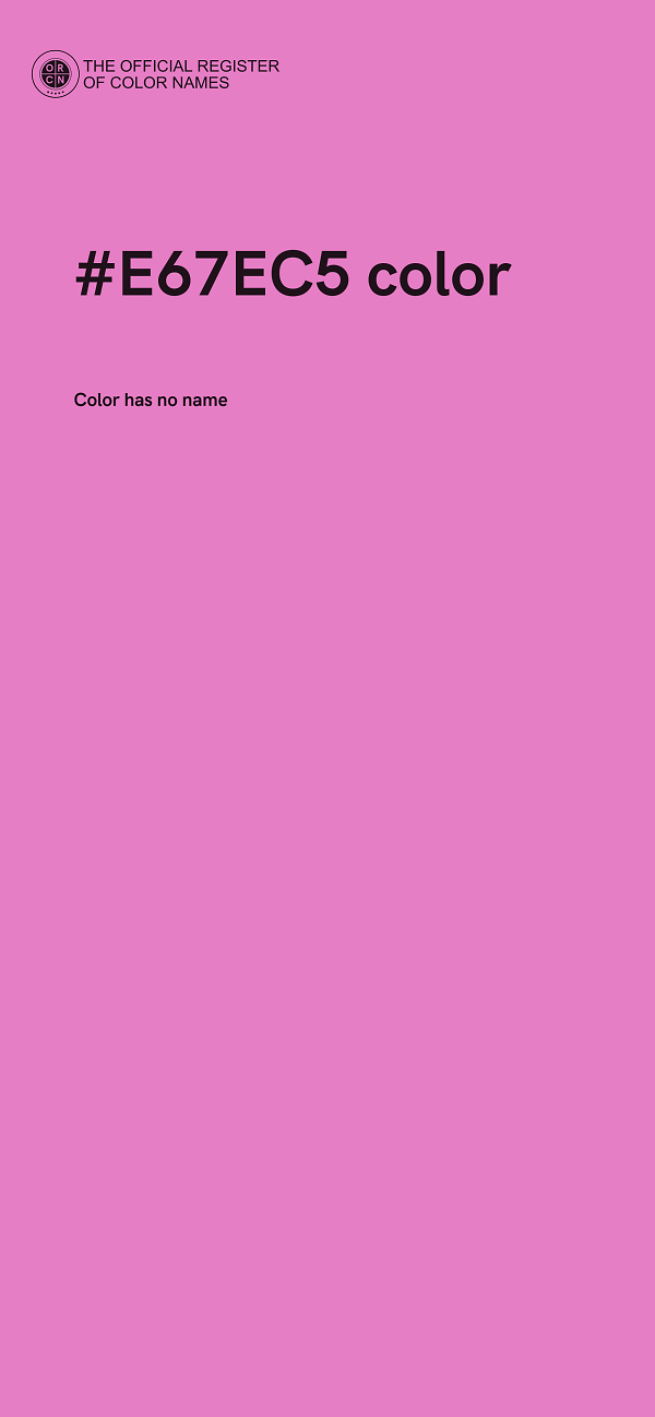 #E67EC5 color image