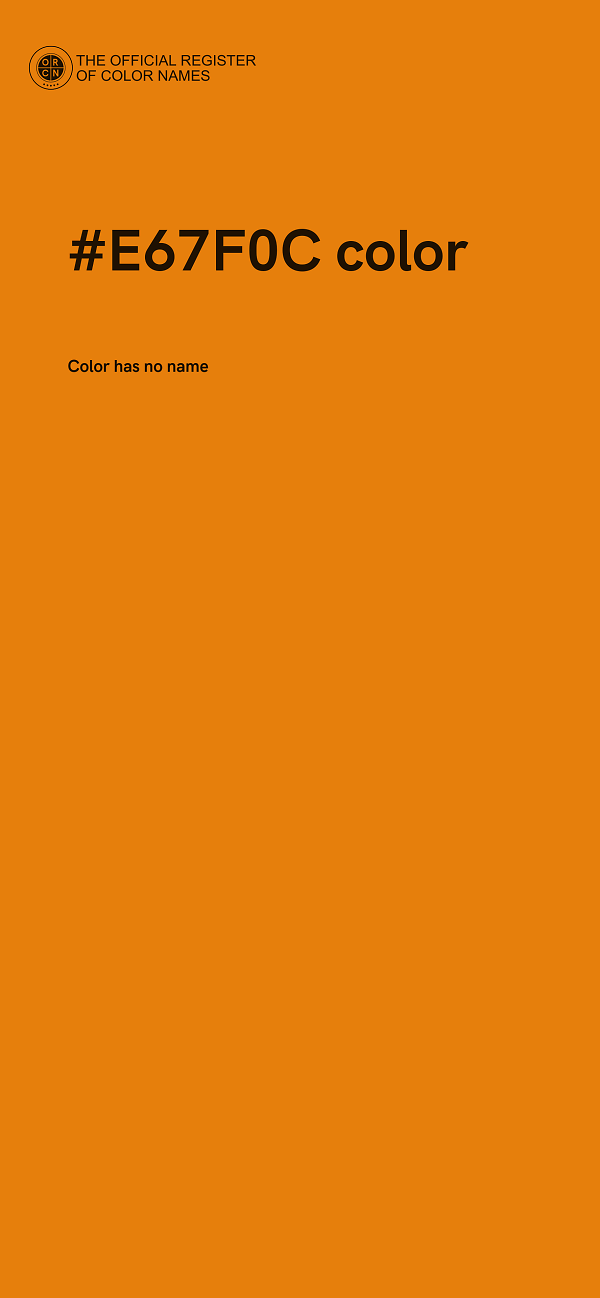 #E67F0C color image