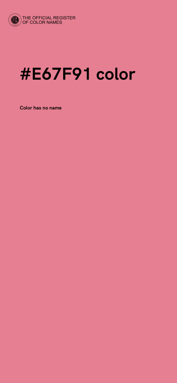 #E67F91 color image